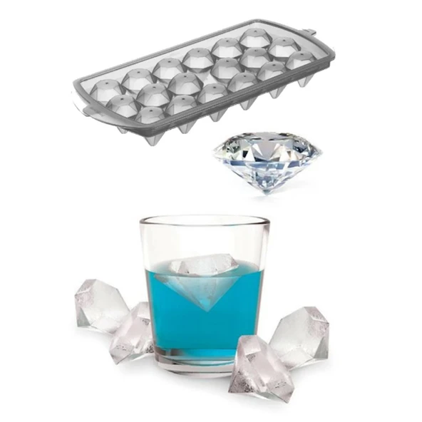 Diamond Elmas Şeklinde Buz Kalıbı 18 Bölmeli (368368)