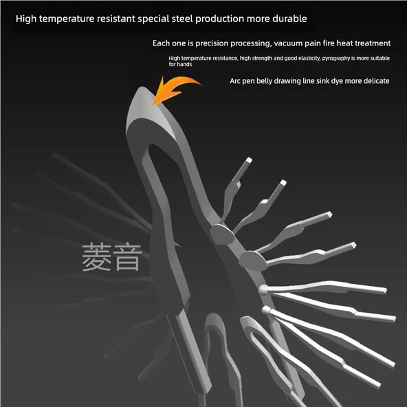 Profesyonel Ahşap Yakma Kalemi Ucu - Standart Uç No. 2 - Resim 4