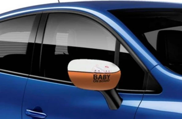 Araç Ayna Kılıfı 2 Adet - Baby On Board (368368)