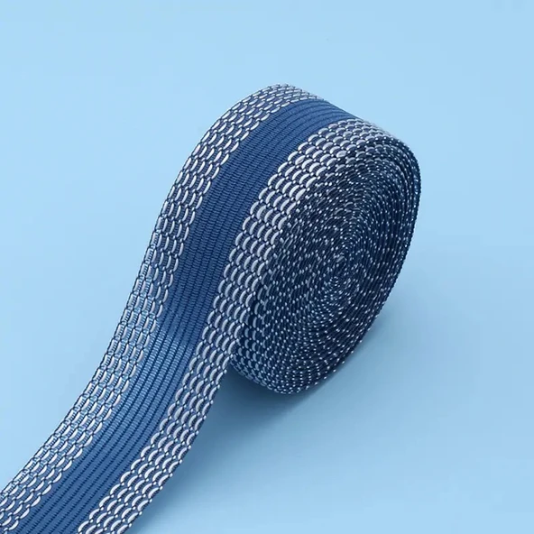 Kendinden Yapışkanlı Pantolon Paça Bandı - Güçlendirilmiş Mavi 11 m