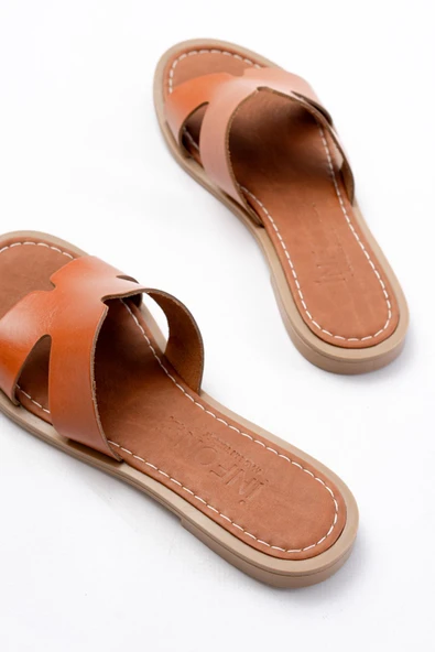 Nut Ortopedik Hakiki Deri Kadın Terlik - kopya - Resim 5