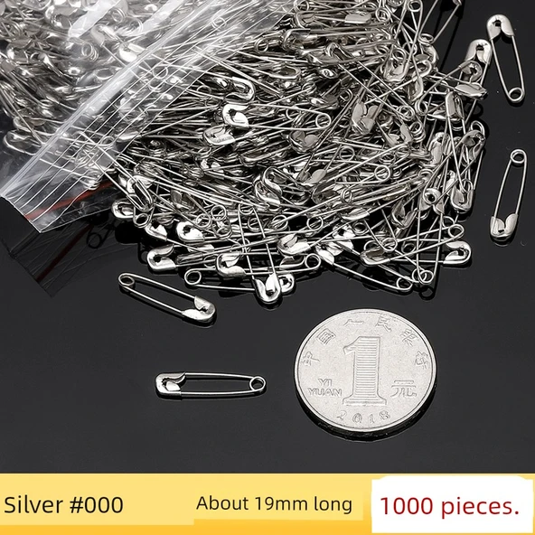 Metal Çengelli İğne - 19mm Uzunluk (1000 Adet)