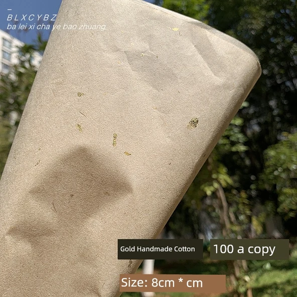 Altın Pamuklu Ambalaj Kağıdı 8x8cm - 100 Adet