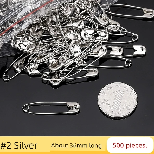 Metal Çengelli İğne - 36mm Uzunluk (500 Adet)