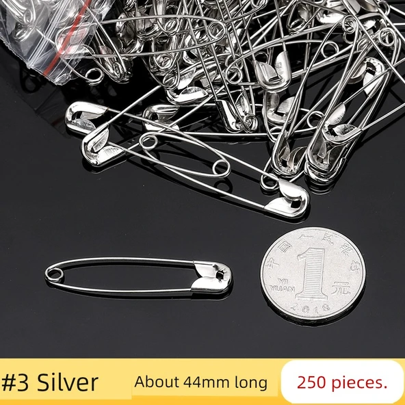 Metal Çengelli İğne - 44mm Uzunluk (250 Adet)