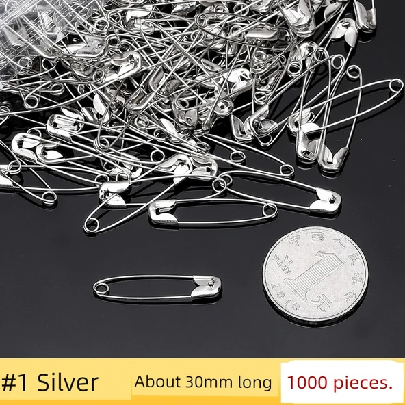 Metal Çengelli İğne - 30mm Uzunluk (1000 Adet)