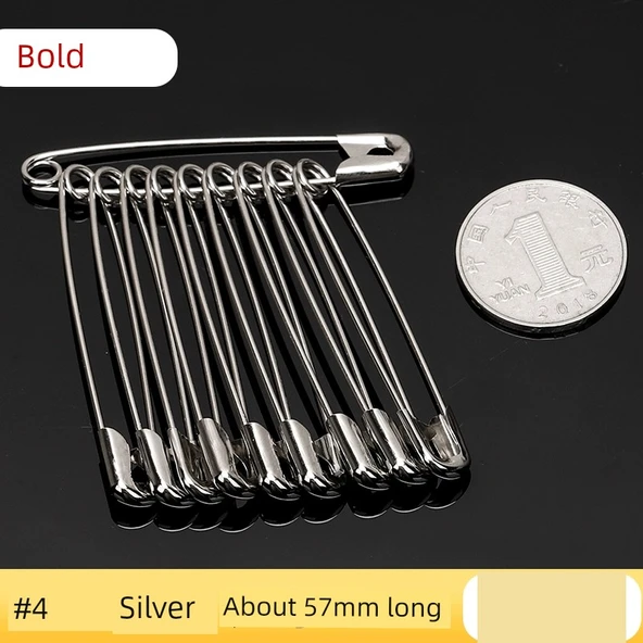 Kalın Metal Çengelli İğne - 55mm Uzunluk (40 Adet)