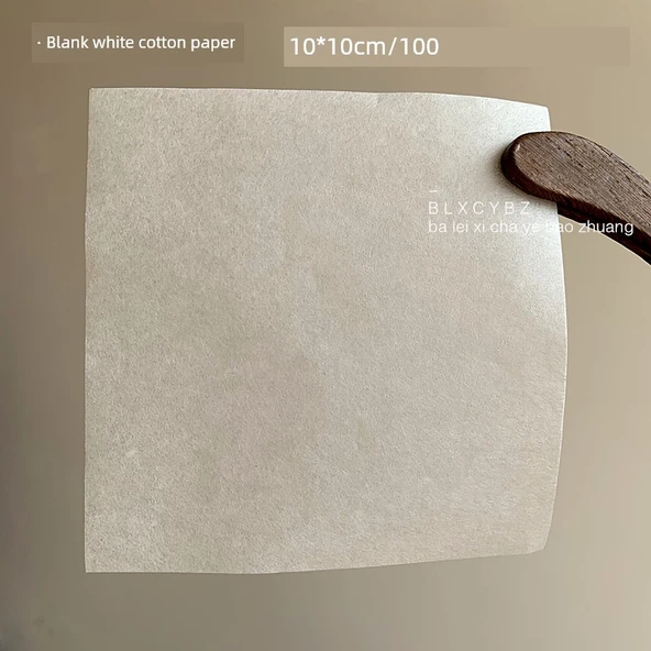 Beyaz Pamuklu Ambalaj Kağıdı 10x10cm - 100 Adet