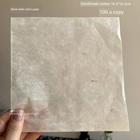 El Yapımı Pamuklu Ambalaj Kağıdı 15x16cm - 100 Adet