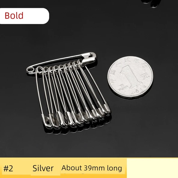 Kalın Metal Çengelli İğne - 38mm Uzunluk (100 Adet)