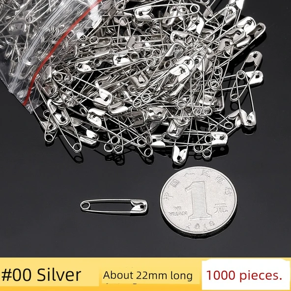 Metal Çengelli İğne - 22mm Uzunluk (1000 Adet)