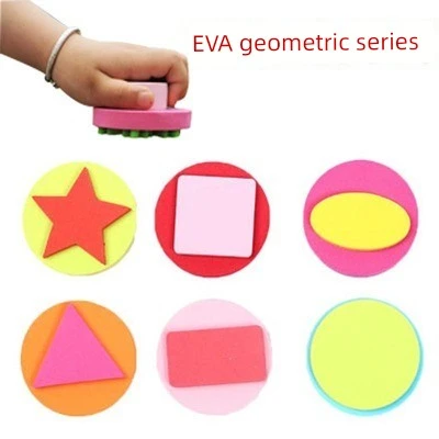 EVA Sünger Boyama Damga Seti - EVA Geometrik Seri