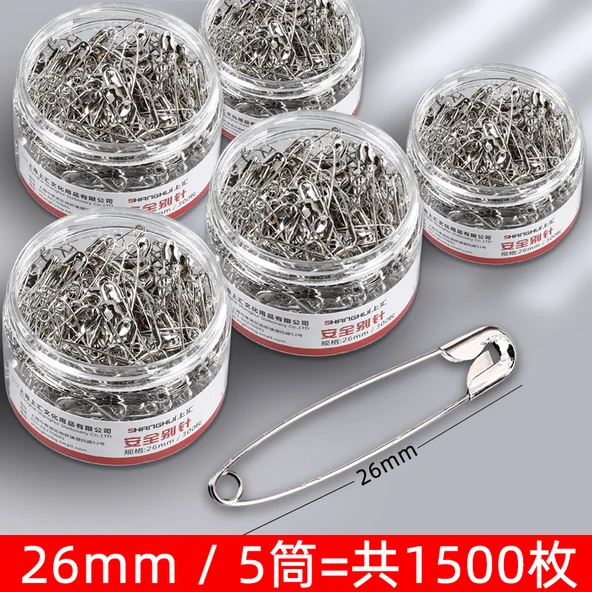 Büyük Boy U Şekilli Giysi Mağazası Çengelli İğne - 26mm (5 Kutu 1500 Adet)