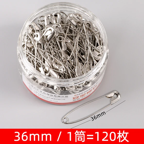 Büyük Boy U Şekilli Giysi Mağazası Çengelli İğne - 36mm (120 Adet)
