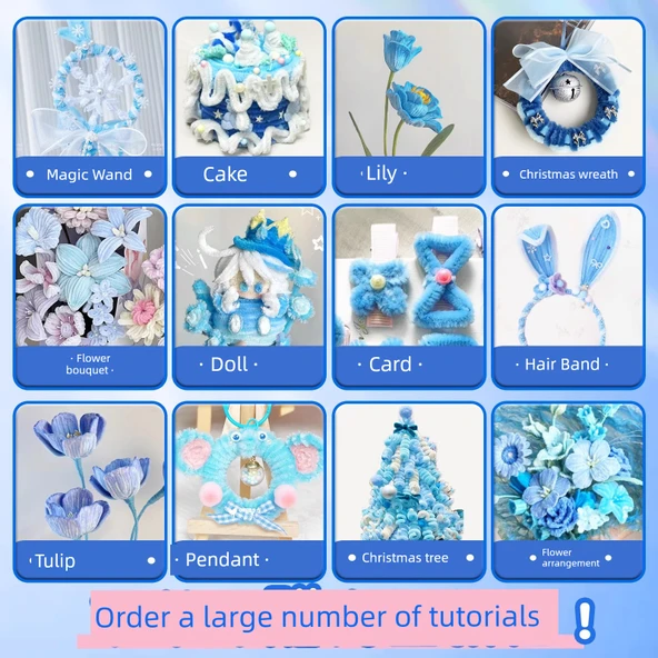 DIY Bükülebilir Çubuk El Sanatları Seti - Yeni Geliştirilmiş Bej Çanta 643 Parça (30 Renk) - 5