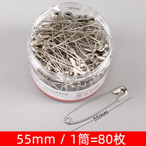 Büyük Boy U Şekilli Giysi Mağazası Çengelli İğne - 55mm (80 Adet)