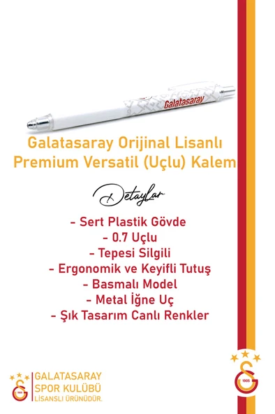 Galatasaray Orijinal Lisanslı Match Day Gri T-Shirt + Uçlu Kalem Set Hediyelik Ahşap Kutulu - 5