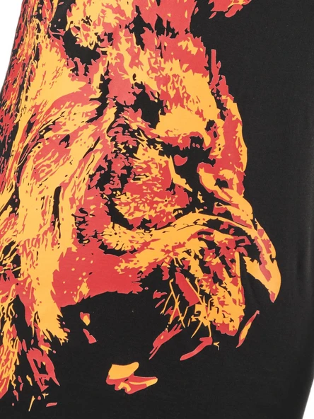 Galatasaray Orijinal Lisanslı Aslan Baskılı T-Shirt - Resim 3
