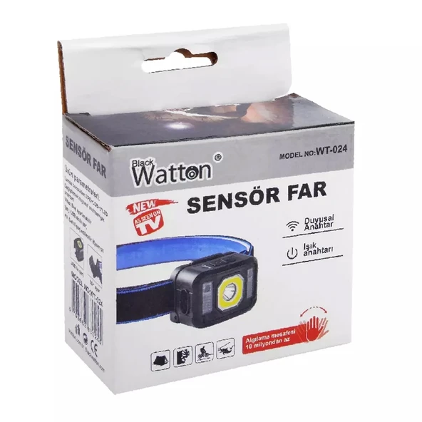 Pratik Sensörlü Sinyalli Kafa Lambası  Wt-024 - Resim 8