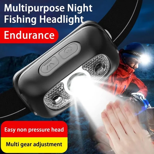Baretta Brt61 Xpe Pearls Led Hareket Sensörlü Mini Usb Şarjlı Kafa Feneri - 7