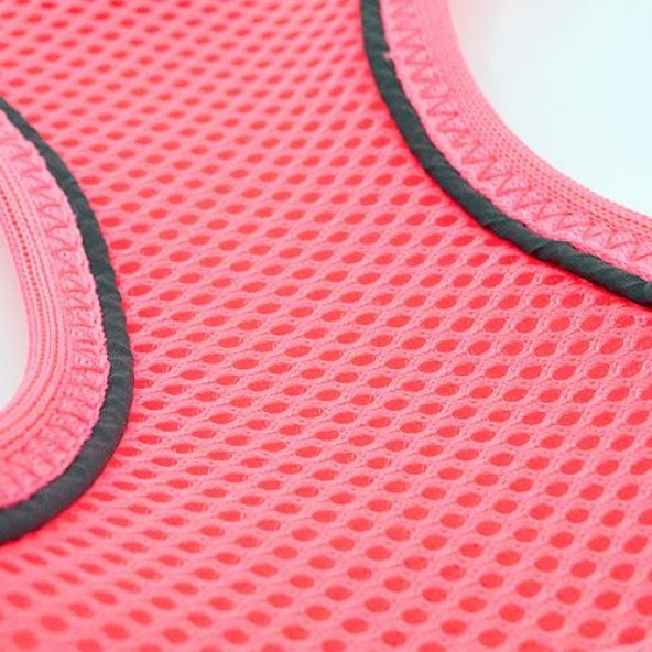 Tailpetz Air Mesh Harness Göğüs Tasması Neon Pembe Medium - 3
