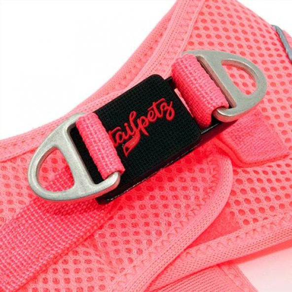Tailpetz Air Mesh Harness Göğüs Tasması Neon Pembe Medium - 4