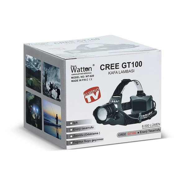 Gt100 Led Şarjlı Kafa Lambası  Wt-628 - Resim 5