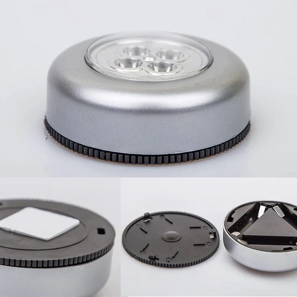 Gardrop - Çekmece - Dolap Köşe Aydınlatıcı Kablosuz  Pilli Led Spot Mutfak Lamba Stick - 5