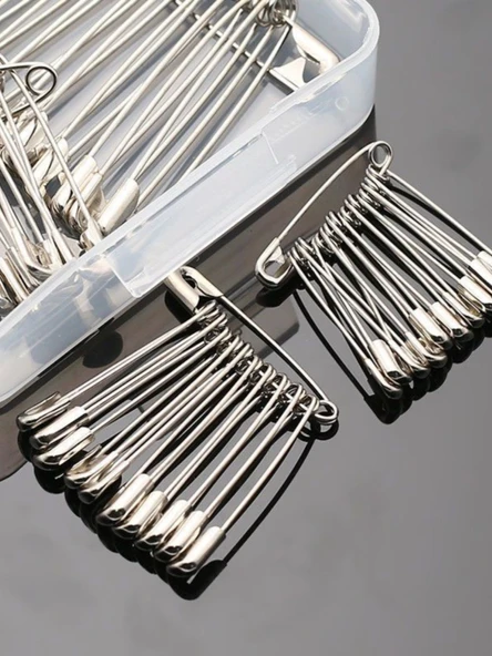 Çocuk Güvenlik Metal Çengelli İğne No. 2 - 3.5cm - 30 Adet - 3