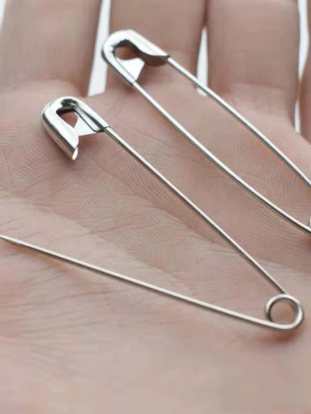 Çocuk Güvenlik Metal Çengelli İğne No. 2 - 3.5cm - 20 Adet - 2
