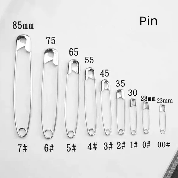 Çocuk Güvenlik Metal Çengelli İğne No. 2 - 3.5cm - 20 Adet - 7