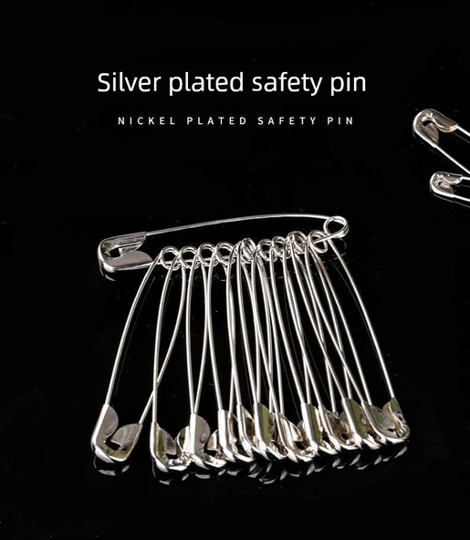 Çocuk Güvenlik Metal Çengelli İğne No. 2 - 3.5cm - 30 Adet - 10