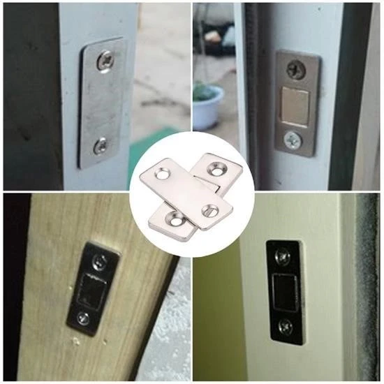 ® 2 Çift Çok Amaçlı Kapı Kapak Dolap Çekmece Mobilya Durdurucu Kapatıcı Mıknatıslar - 3