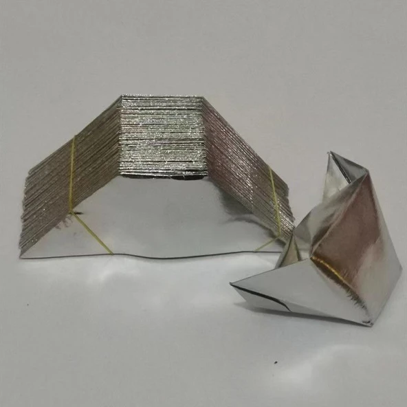 Altın Varaklı Origami Kağıdı - Renkli 16*19 Bin Adet - 10