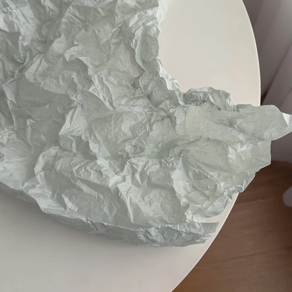 Morandi Renkli Pasta Ambalaj Kağıdı - Bezelye Yeşili 30 Adet