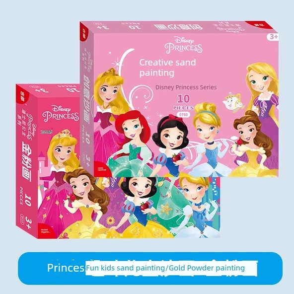 [2 Kutu] Prenses Kum ve Altın Tozu Boyama Sanatı Seti