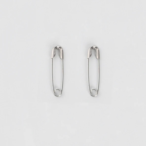 19mm Metal Çengelli İğne - Gümüş Renk