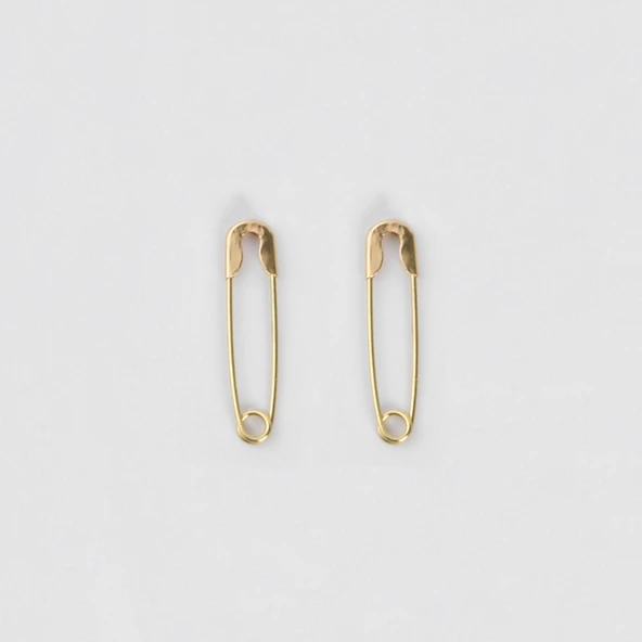 19mm Metal Çengelli İğne - Altın Renk