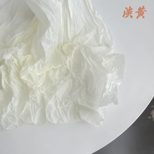 Morandi Renkli Pasta Ambalaj Kağıdı - Açık Sarı 30 Adet