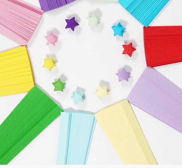 Origami Kağıt Şeritleri - Pembe 88 Adet - 12