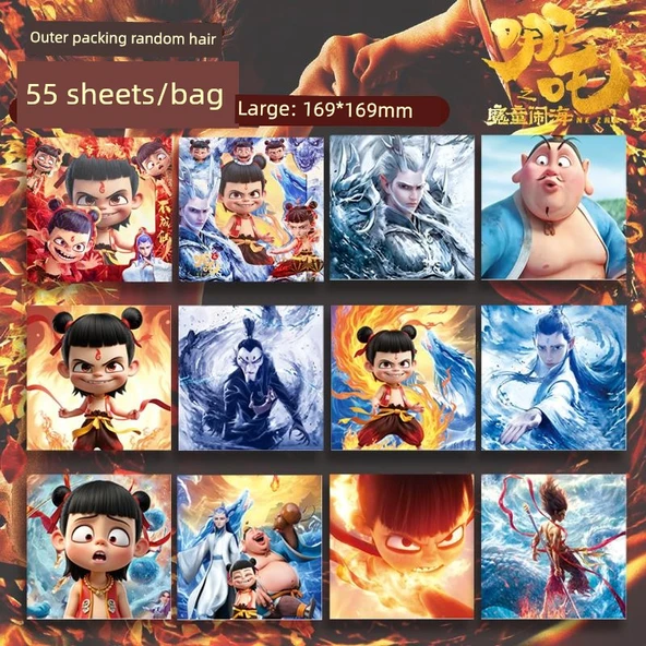 Karışık Boy Origami Kağıdı - Küçük+Orta+Büyük - 1080 Yaprak - 4