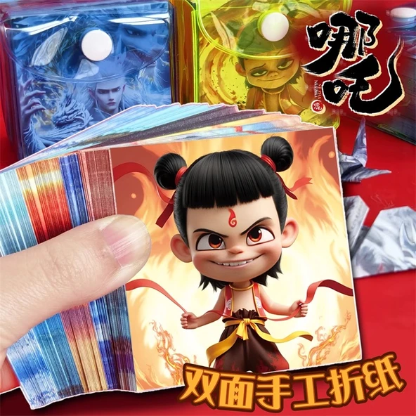 Karışık Boy Origami Kağıdı - Küçük+Orta+Büyük - 1080 Yaprak - 5