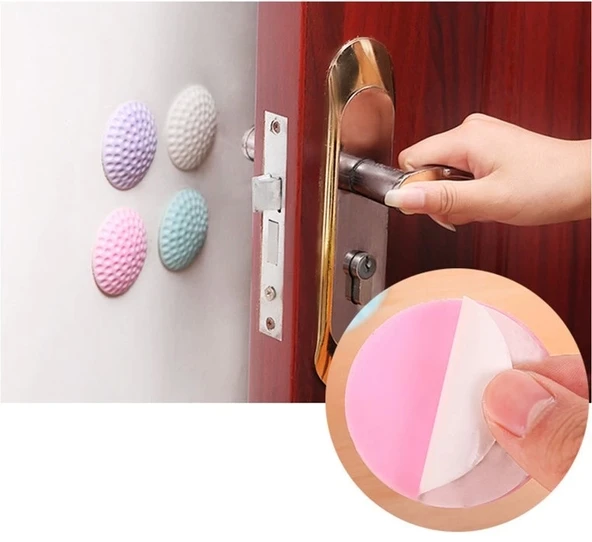 Pratik Çok Amaçlı Silikon Kapı Duvar Koruyucu Tampon 4lü Paket - 2