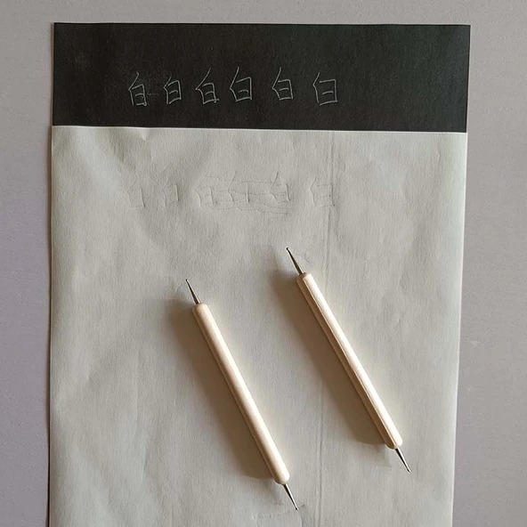 DIY El Yapımı Kumaş Dikiş Karbon Kağıdı - 20 Adet - 5