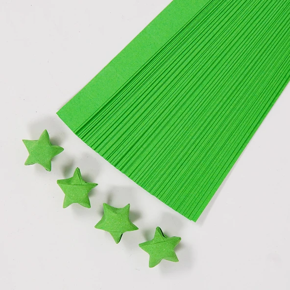 Origami Kağıt Şeritleri - Yeşil 88 Adet