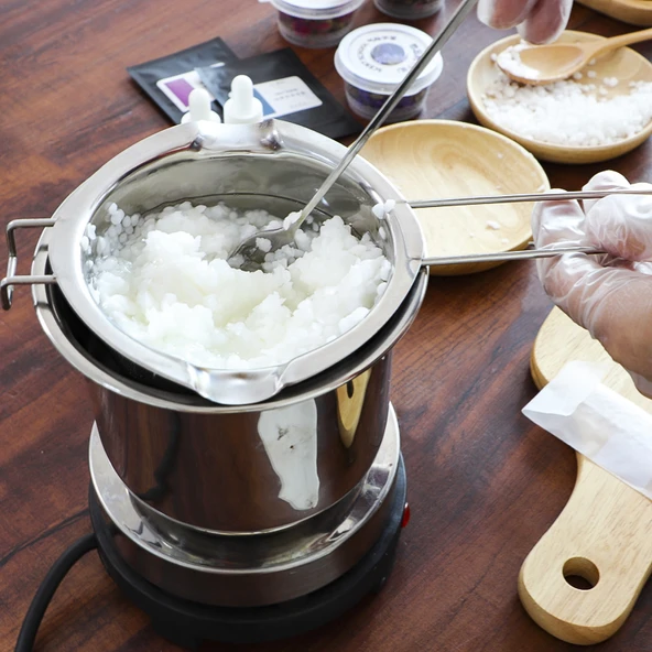 DIY Aromaterapi Mum Yapım Seti - Düz Cımbız - 5