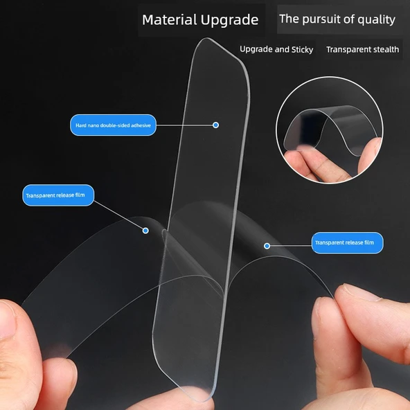 Yüksek Viskoziteli İz Bırakmayan Duvar Sticker Kancası - Dik Açı Köşe 3.5cm x 9.2cm [10 Adet] - Resim 4