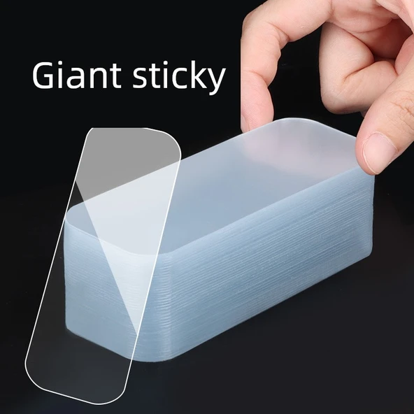 Yüksek Viskoziteli İz Bırakmayan Duvar Sticker Kancası - Dik Açı Köşe 3.5cm x 9.2cm [10 Adet] - Resim 2