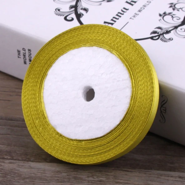 6mm Kumaş Kurdele - Çimen Sarısı