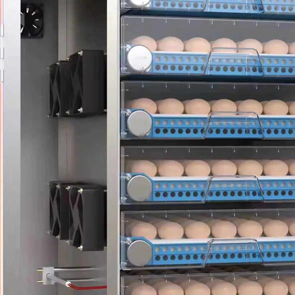 Endüstriyel 256 Yumurtalık Otomatik Kuluçka Makinesi Dijital Panel Isı Nem Ayarlı – Tavuk Ördek Civciv Hindi Yumurta - 3